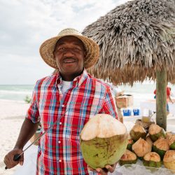 Man Holding Coconut